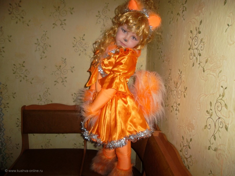 Детский карнавальный и маскарадный костюм Белочка для девочки 3-4 лет 3138, 3159